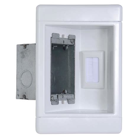 metal electrical box inserts|recessed electrical box protection.